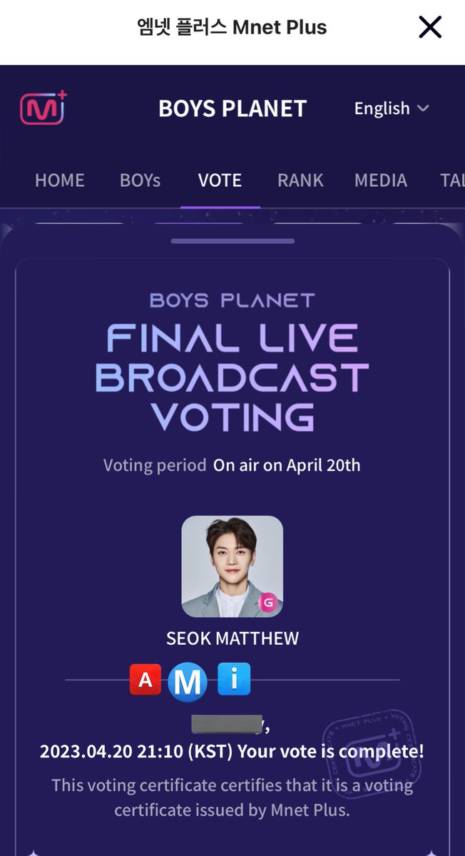 zbwoohyun's tweet photo. #iVoted #Matthew1Pick six last votes… let’s debut matthew 🫂 https://t.co/pUFJnTz93r