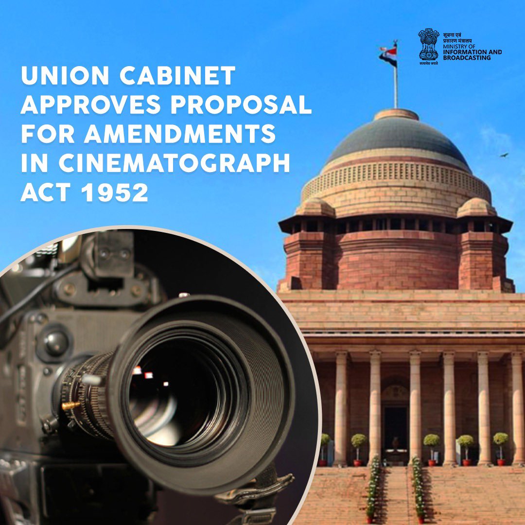 TharunSudhir's tweet photo. Thanks to the Cabinet for implementing stricter rules against Piracy, in the Cinematography Act 1952 👏 Happy about the new regulations that safeguard our Indian Cinema 😊

@MIB_India @Murugan_MoS @ianuragthakur https://t.co/dLGWmi7Vuq