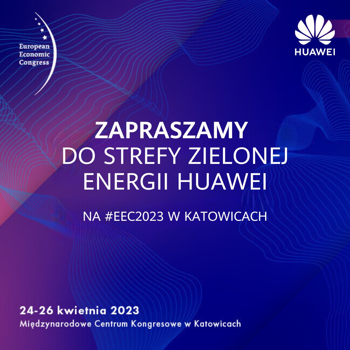 PolskaHuawei's tweet photo. .@EECKatowice już w poniedziałek! Zapraszamy do strefy zielonej energii #Huawei, gdzie prezentować będziemy najnowsze rozwiązania #PV i #DigitalPower, a także najbardziej innowacyjne projekty polskich eko-startupów z drugiej edycji konkursu #HuaweiStartupChallenge. 🌱 

#EEC2023 https://t.co/wTBDK48Wn8