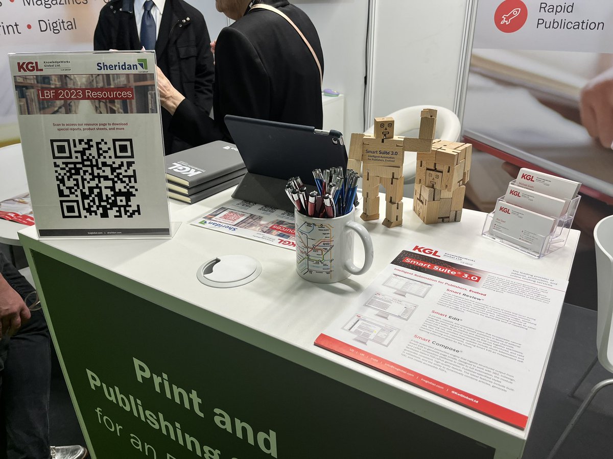 KwGlobalLtd's tweet image. What a great week at #LBF23! Great to see everyone and feel the buzz. Still not too late to pick up a #CubeBot 🤖and discover transformative publishing solutions at KGL and @SheridanGroup Stand 3A12.