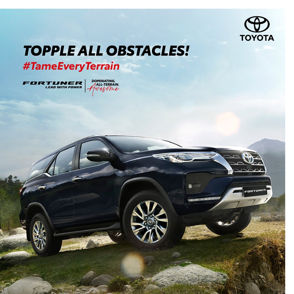 The #ToyotaFortuner has many tricks up its sleeve when it has to #TameEveryTerrain. The main one being its capability to surpass obstacles with its all-terrain capabilities. Check out- bit.ly/ToyotaIndiaFor… #Awesome #ToyotaIndia