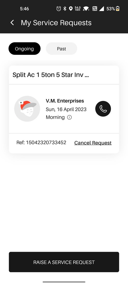 Shubh2692's tweet photo. @havellsindia Raised a service request last Sunday. No one has resolved the issue yet, they just keep on calling. Should I wait until my product is out of warranty? https://t.co/fUfvvoN6MT