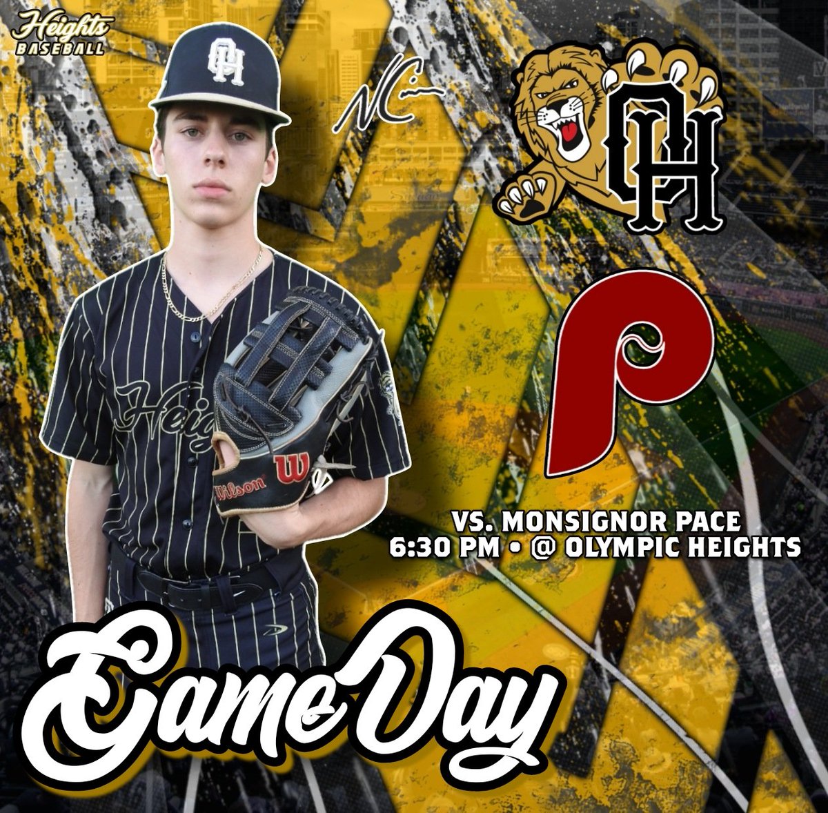 Tonight your Olympic Heights Lions take on the Pace Spartans at 6:30 pm at home. Go Lions! #ohlions #lionsbaseball #lockedin #getonthetrain
