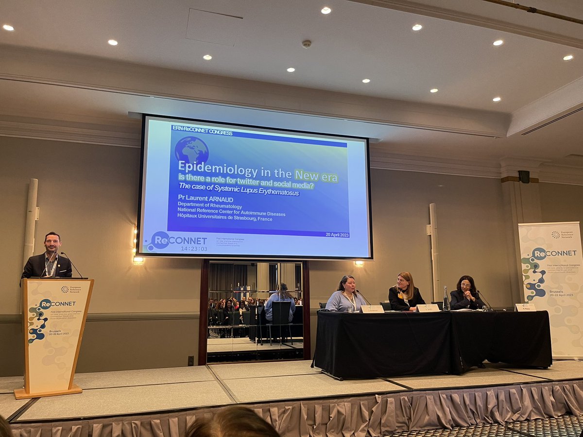 Is there a role for Twitter and social media: Epidemiology in the new era anche the case of SLE by @Lupusreference during the ERN ReCONNET international scientific congress in Brussels #ERNs