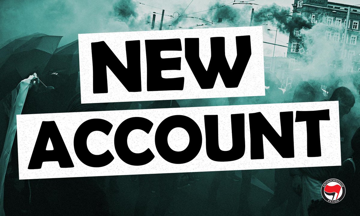 +++ Neuer Account - bitte teilen! +++

Uns wurde der Zugriff auf <a href="/tagXantifaost/">tagXantifaost</a> entzogen! Wir werden euch daher ab jetzt hier über den #tagXantifaOst auf dem Laufenden halten. 
Spread the word!

#FreeLina #AntifaOst #FreeAllAntifas #antifa