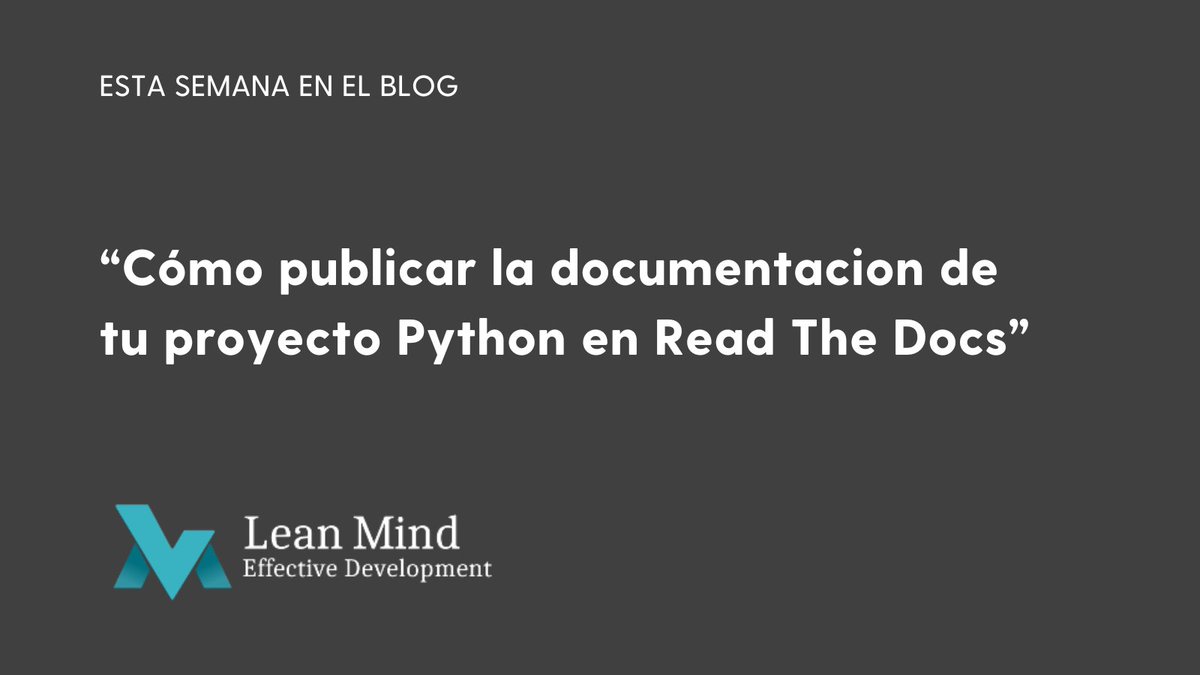 leanfulness_es's tweet image. ¿Qué es #ReadtheDocs? ¿Cómo funciona? ¿Cómo puedes integrarlo en tu proyecto? De todo esto y más, nos hablan hoy @AnadlCaceres y María Guerra. 

Echa un 👀 al artículo que te traemos ➡ bit.ly/3LfBxER

#Python #Sphinx #Mkdocs