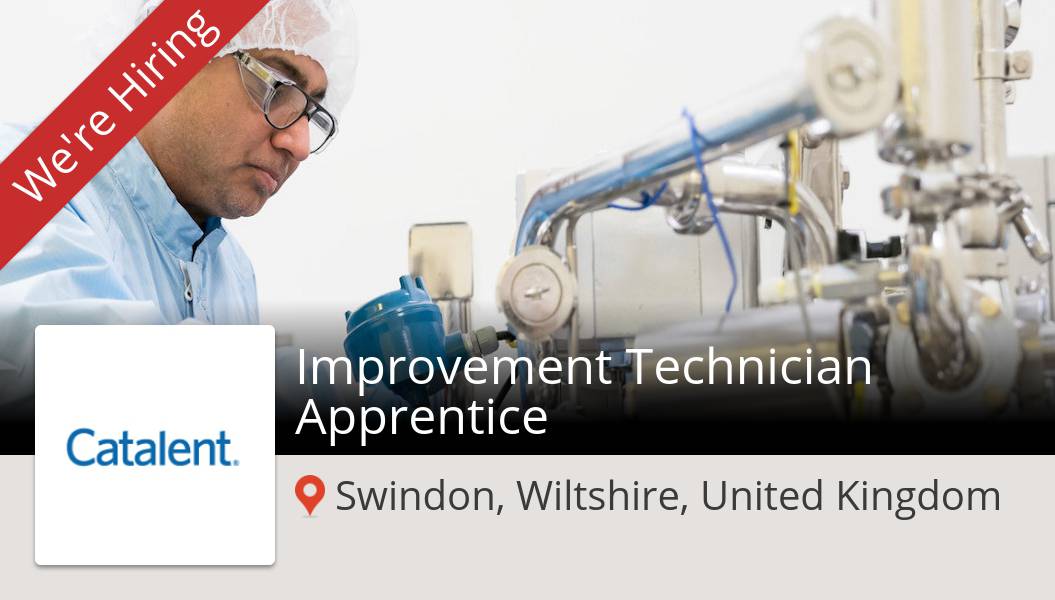 aSandraKennelly's tweet photo. #Catalent is hiring an Improvement #Technician #Apprentice, apply now! (#Swindon) #job https://t.co/0mBVDIMgOD https://t.co/cwQSgsZLFP