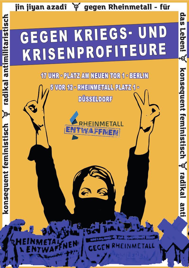 Am 9. Mai ist Hauptversammlung von Rheinmetall. Der Rüstungskonzern verteilt die Dividende, die er mit seinen Waffen und todbringender Munition verdient hat. Dagegen gehen wir mit #RheinmetallEntwaffnen in Düsseldorf u. Berlin auf die Straße.
rheinmetall-hauptversammlung.org/dienstag-9-mai…
#b0905 #d0905