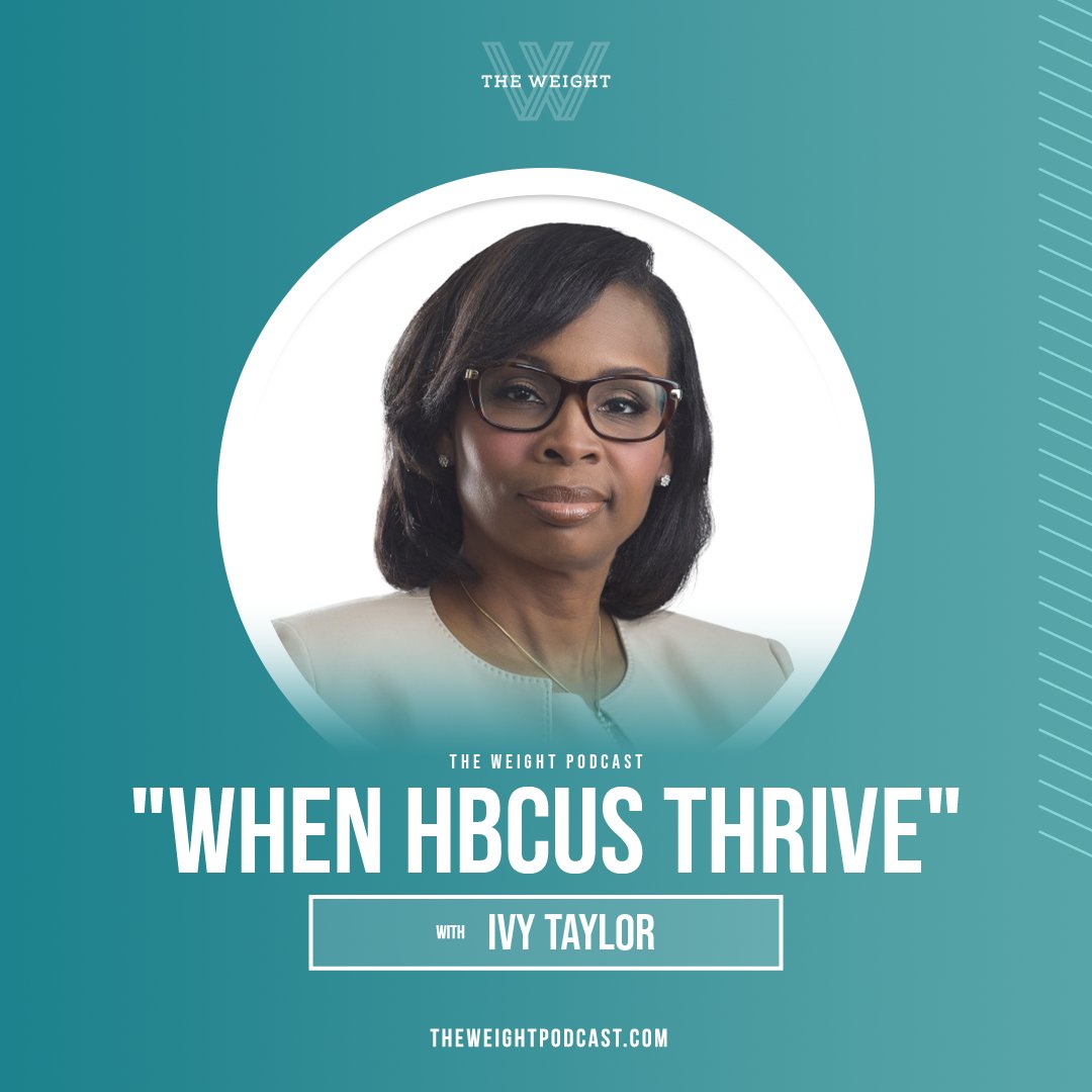 TheWeight_Pod's tweet photo. Today on The Weight, we talk to Dr. Ivy Taylor, President of Rust College, an HBCU in Holly Springs, MS. 

Listen wherever you get podcasts or at https://t.co/fRkOoR7opt.

#theweightpod #hbcu #rustcollege https://t.co/b9uTOAav0q