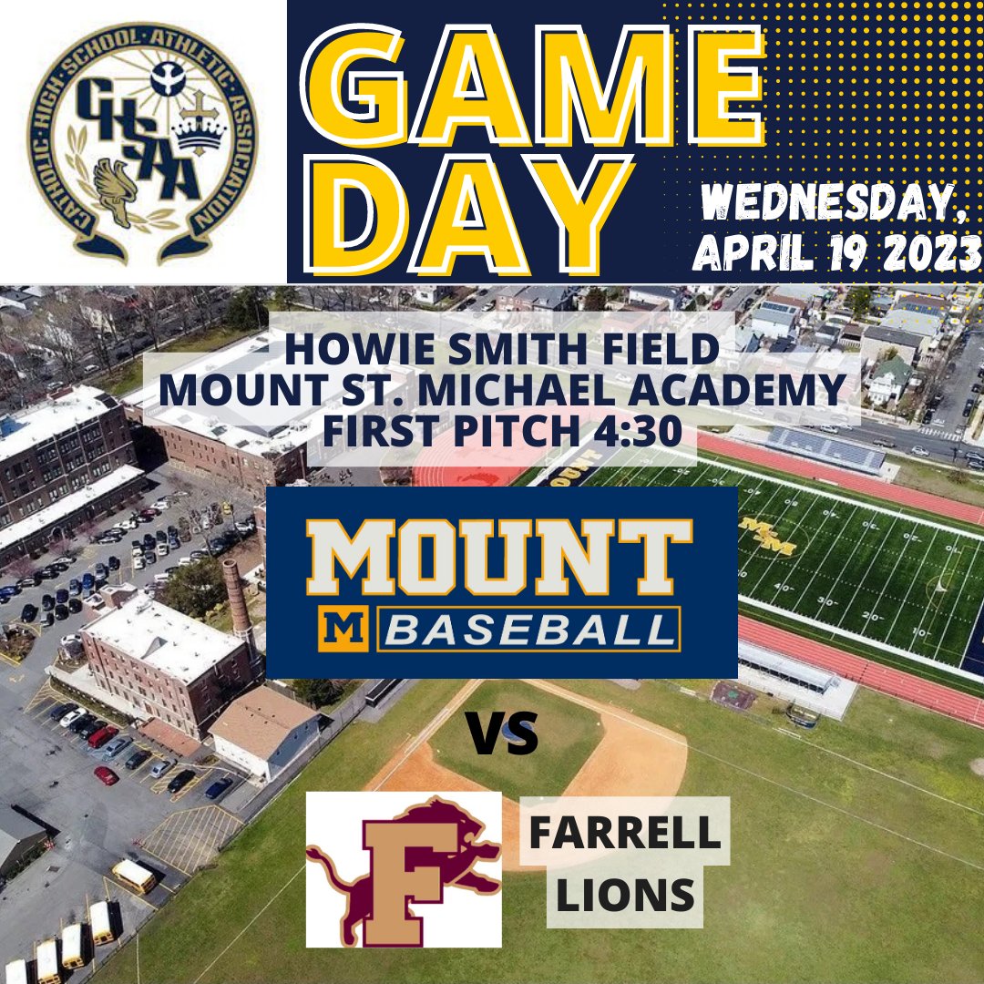 mountbaseball's tweet image. The Mount looks to pick up its second win in two days when Msgr. Farrell from Staten Island pays a visit to Howie Smith Field.  Today's first pitch is set for 4:15