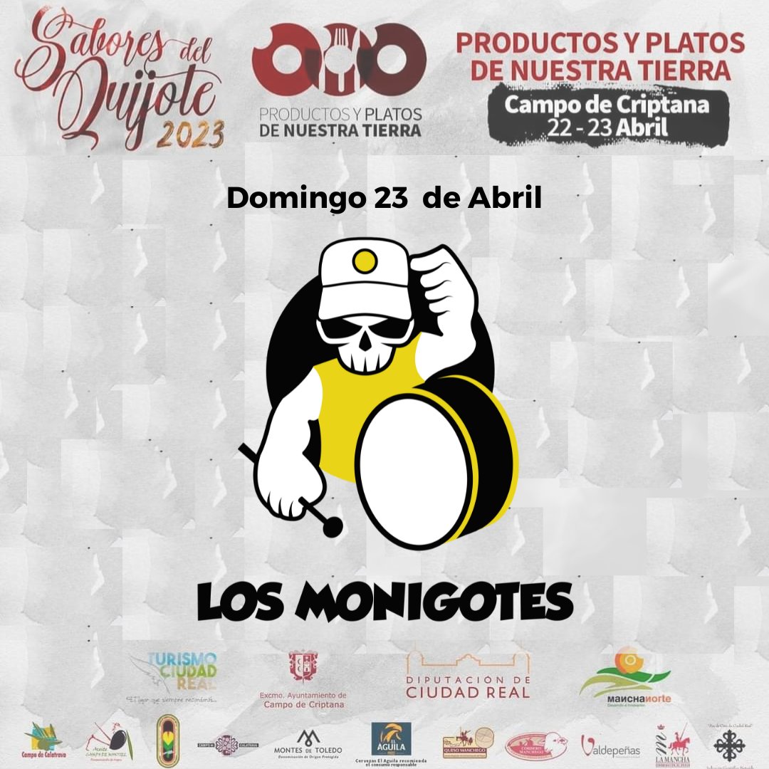 🕹️ ʝυɠαɱσʂ ҽɳ ƈαʂα 👾

El próximo domingo estaremos en 
#𝑺𝒂𝒃𝒐𝒓𝒆𝒔𝒅𝒆𝒍𝑸𝒖𝒊𝒋𝒐𝒕𝒆2023

🗓️ 23 de Abril 

📍 Pabellón C/Lope de Vega

⏰ 14:30

𝑷𝒓𝒐𝒅𝒖𝒄𝒕𝒐𝒔 🍷 𝒑𝒍𝒂𝒕𝒐𝒔 🍲 y 𝑴𝑼̀𝑺𝑰𝑪𝑨 🎶 de nuestra tierra 

#monigotes #⚠️  #☠️  #estoyconlosmonigotes #📢🎶