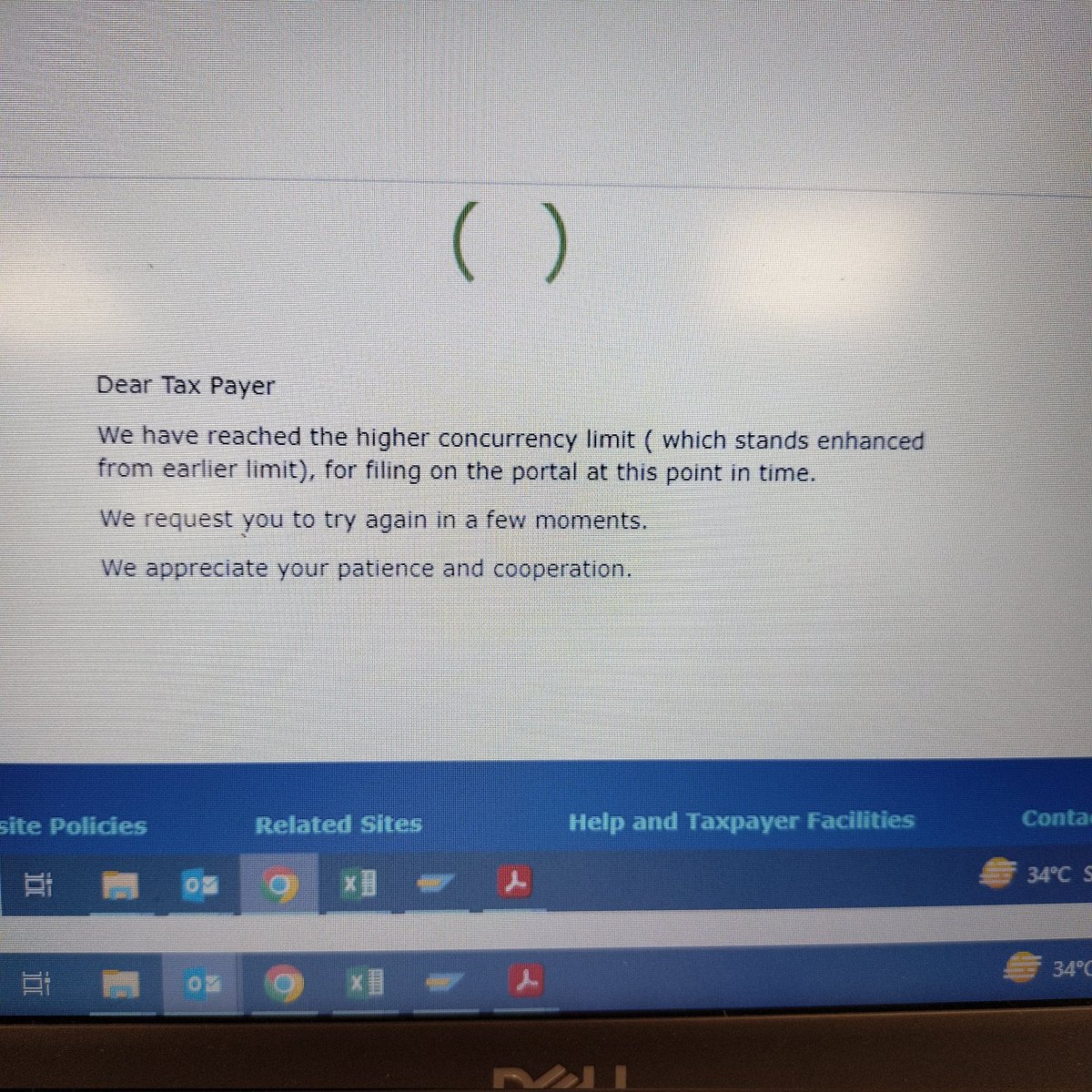 sandyconnecting's tweet photo. @Infosys_GSTN @nsitharaman 
Good evening ma'am
Gstn portal is not working
We are unable to file Gstr3b 
Plz dont charge us late fees... https://t.co/KJbaVda5C5
