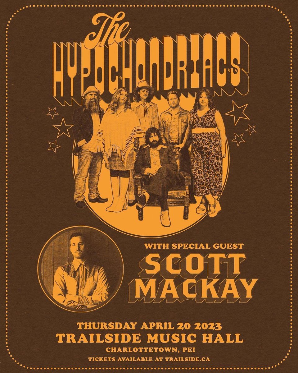 The Hypochondriacs (@the_hypos) on Twitter photo TONIGHT the band heads to PEI to rock the Trailside w/ our good buddy, <a href="/ScottDennisMacK/">Scott MacKay</a>. Mon out.
#Americana #PEI <a href="/CharlottetownPE/">Discover Charlottetown</a> <a href="/MusicPEI/">Music PEI</a>
<a href="/CBCPEI/">CBC P.E.I.</a> <a href="/FEPEI/">Festivals & Events PEI</a> @matrainniecbc #concert #music TONIGHT the band heads to PEI to rock the Trailside w/ our good buddy, <a href="/ScottDennisMacK/">Scott MacKay</a>. Mon out.
#Americana #PEI <a href="/CharlottetownPE/">Discover Charlottetown</a> <a href="/MusicPEI/">Music PEI</a>
<a href="/CBCPEI/">CBC P.E.I.</a> <a href="/FEPEI/">Festivals & Events PEI</a> @matrainniecbc #concert #music