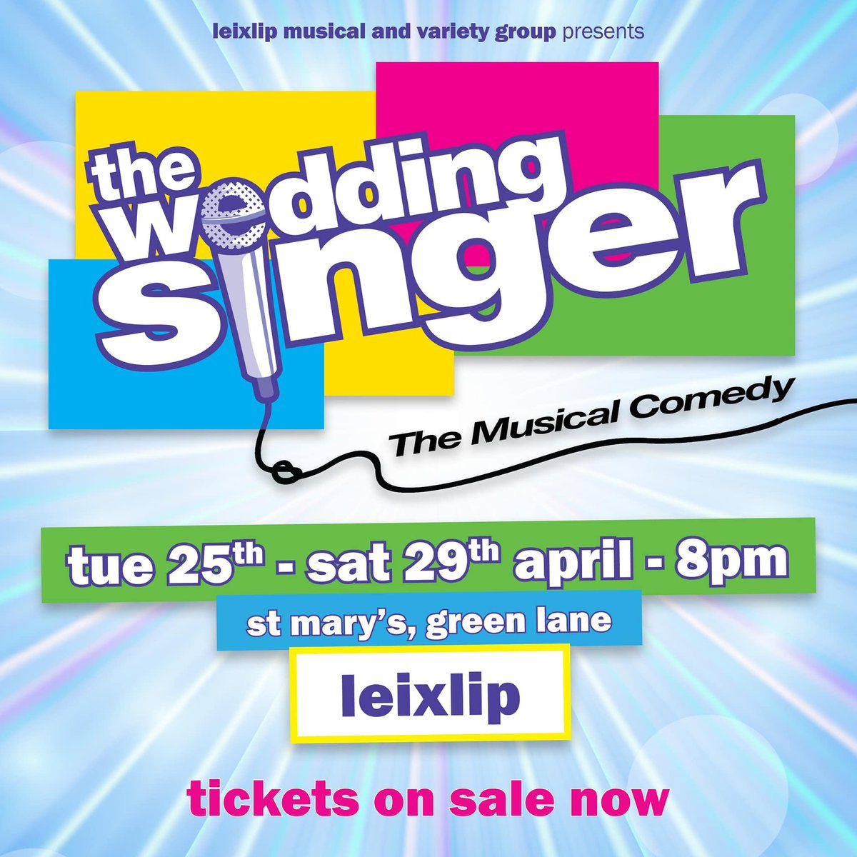 Kate Furlong (@aims_pro) on Twitter photo Best of Luck <a href="/LeixlipMusical/">Leixlip Musical VG</a> with The Weddings Singer which runs from Tuesday 25 to Saturday 29 of April.
If I told you.it's heading for a sell-out then you'll totally have to POP online to get your tickets! #moveyourthang #growgotothem xx😊 Best of Luck <a href="/LeixlipMusical/">Leixlip Musical VG</a> with The Weddings Singer which runs from Tuesday 25 to Saturday 29 of April.
If I told you.it's heading for a sell-out then you'll totally have to POP online to get your tickets! #moveyourthang #growgotothem xx😊