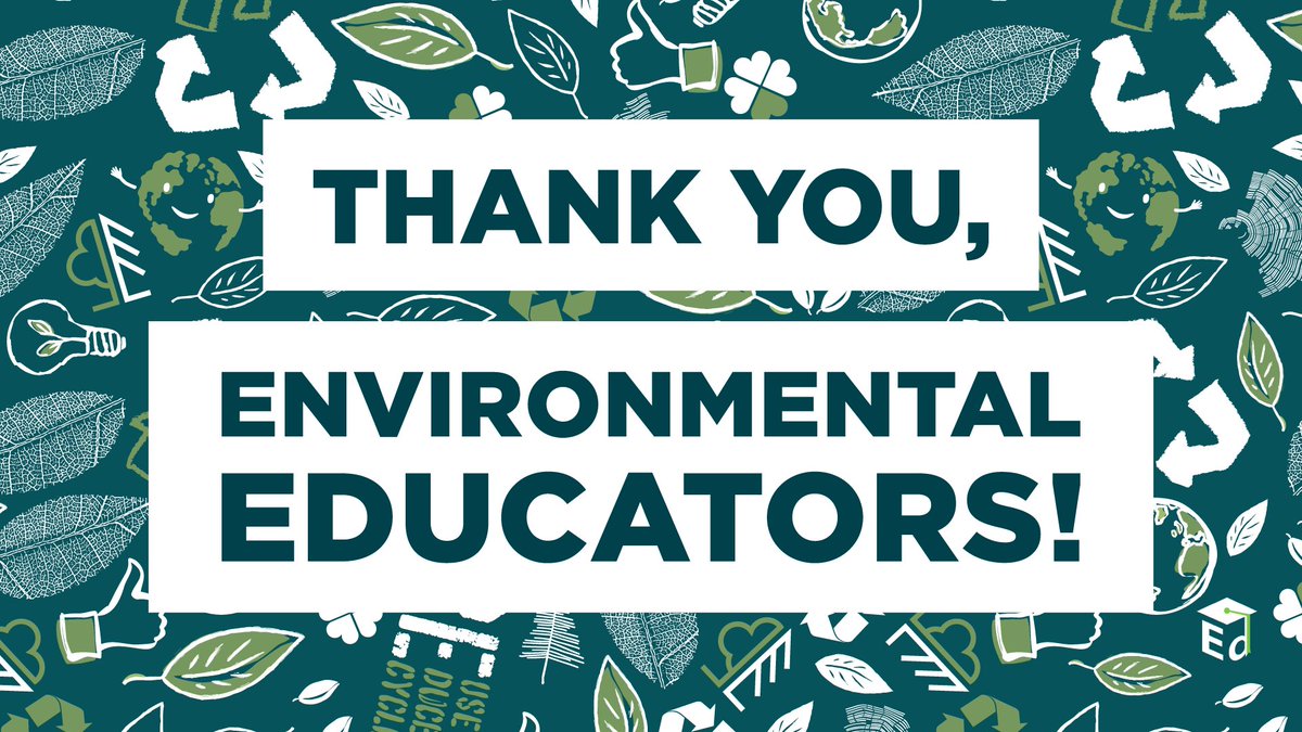 To all the educators promoting science & sustainability in your schools - you mean the world to us! 🌎♻️  
 
#ThankYouThursday #EnvironmentalEducationWeek