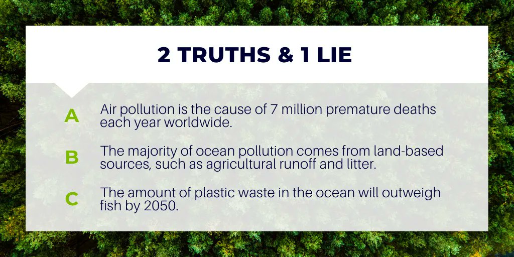 sourgumwaste's tweet photo. Can you spot the fib? "The amount of plastic waste in the ocean will outweigh fish by 2050."
While plastic waste is a major problem in the ocean, studies have shown that it is unlikely to outweigh fish by 2050. 🌍♻️
#PollutionStats #Sustainability #ForACleanWorld https://t.co/NbNJROmO7w