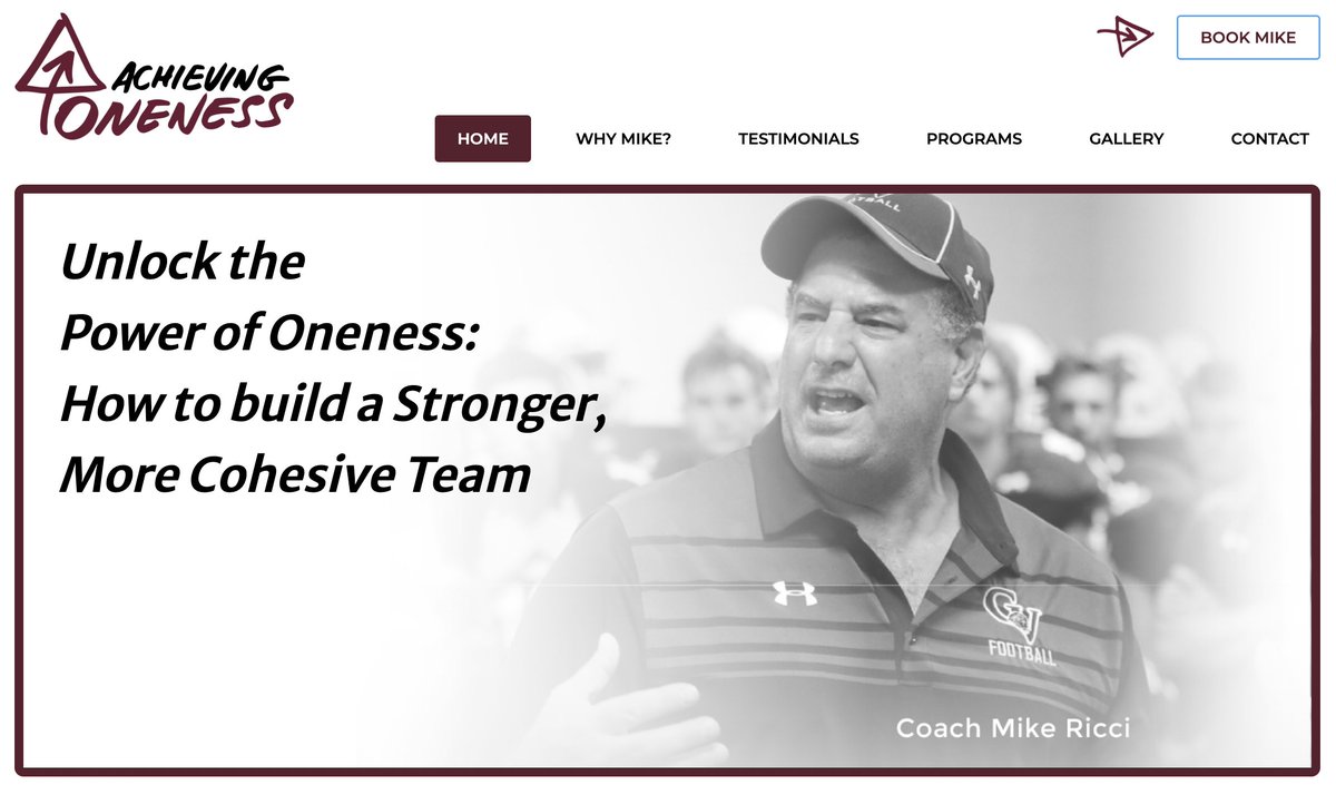GarnetValleyFB's tweet photo. Congratulations to Former Head Coach Mike Ricci for officially launching his new company, "Achieving Oneness"!  We are excited for you Coach.  For more information visit Coach Ricci's website at https://t.co/j4YTOGwgMV https://t.co/18LFoIlsEu