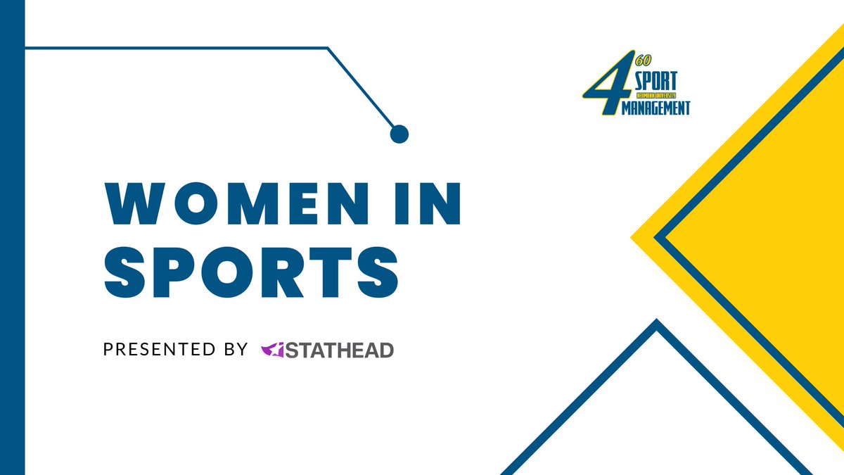 30-minute warning to when the Women in Sports Panel Presented by Stathead begins at 9:00!!