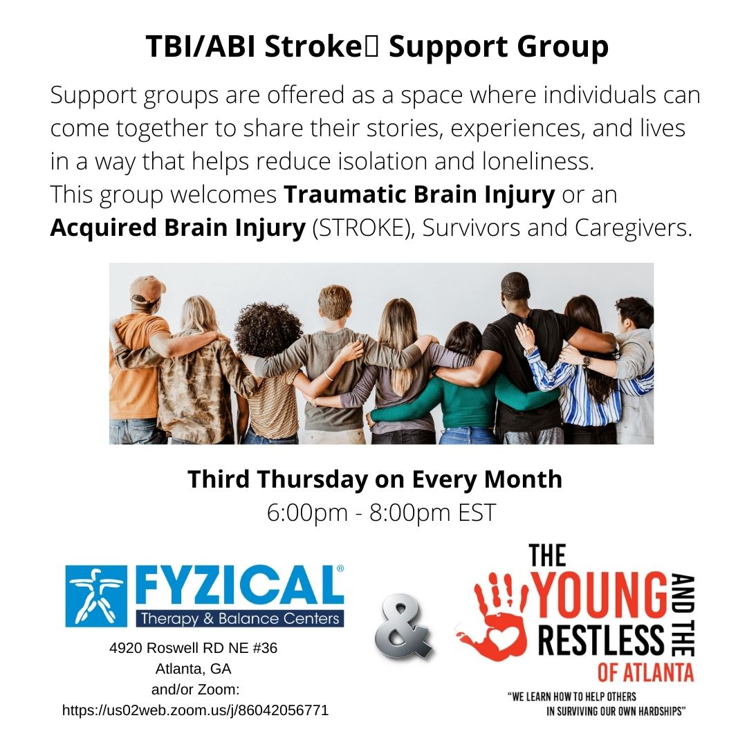 RogerCXO's tweet photo. Welcome to The Young and the Restless of Atlanta – TBI/ABI (STROKE) Support Group

We have moved to a new (permanent) physical location. 4920 Roswell RD NE #36, Atlanta, GA, 30342

When: Third Thursday April 20, 2023
Time: 6:00pm – 8:00pm EST https://t.co/xZ1egHyqV2