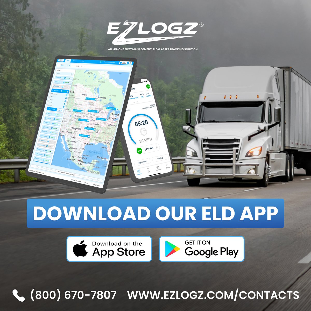 ezlogz's tweet photo. ✨ Looking for an easier and more convenient way to access our services? Download our #ELD app today and experience a whole new level of convenience!
⬇️ Download and enjoy it.

🔷 iPhone: https://t.co/YyBcaKlfEE
🔷 Android: https://t.co/kfMcshtRhY

#eld #ELDCompliance #ELDdevice https://t.co/QesBwz8JBI
