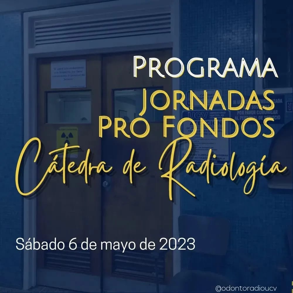 educontinuaucv's tweet photo. Jornadas Pro Fondos Cátedra de Radiología Facultad de Odontología UCV
Sábado 6 de Mayo
Inscripciones:
Oficina de Educación Continua Facultad de Odontología UCV: Teléfonos 0212-6053781 / 04241249470
Correo: educacioncontinuaucv@hotmail.com https://t.co/UKGFPZx2cT