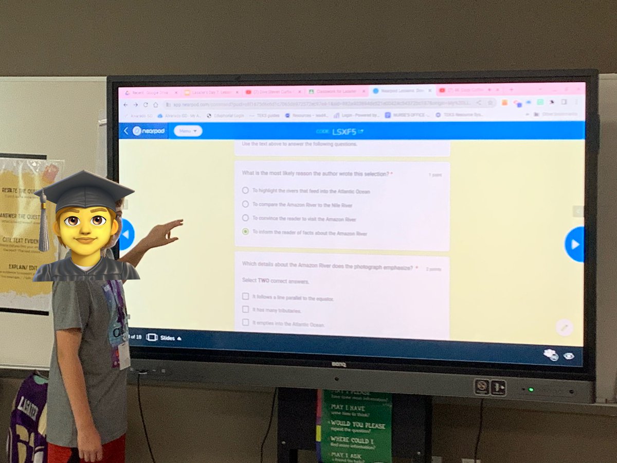 Day 7 6th RLA STAAR Blitz is in the books! This Student Learning Facilitator received a Distinguished rating in 
T”S”ESS domain 2.3! His communication during a “modeling” reteach on Author’s Purpose was spot on! #AlvaradoExcellence #TogetherAlways