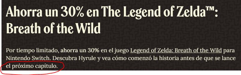 En la pagina oficial de Zelda se encuentra esto, ahora entiendo porque estaban promocionando tanto a BOTW en plena campaña de TOTK. ¿Cuantos capitulos tendrá esta temporada? XD