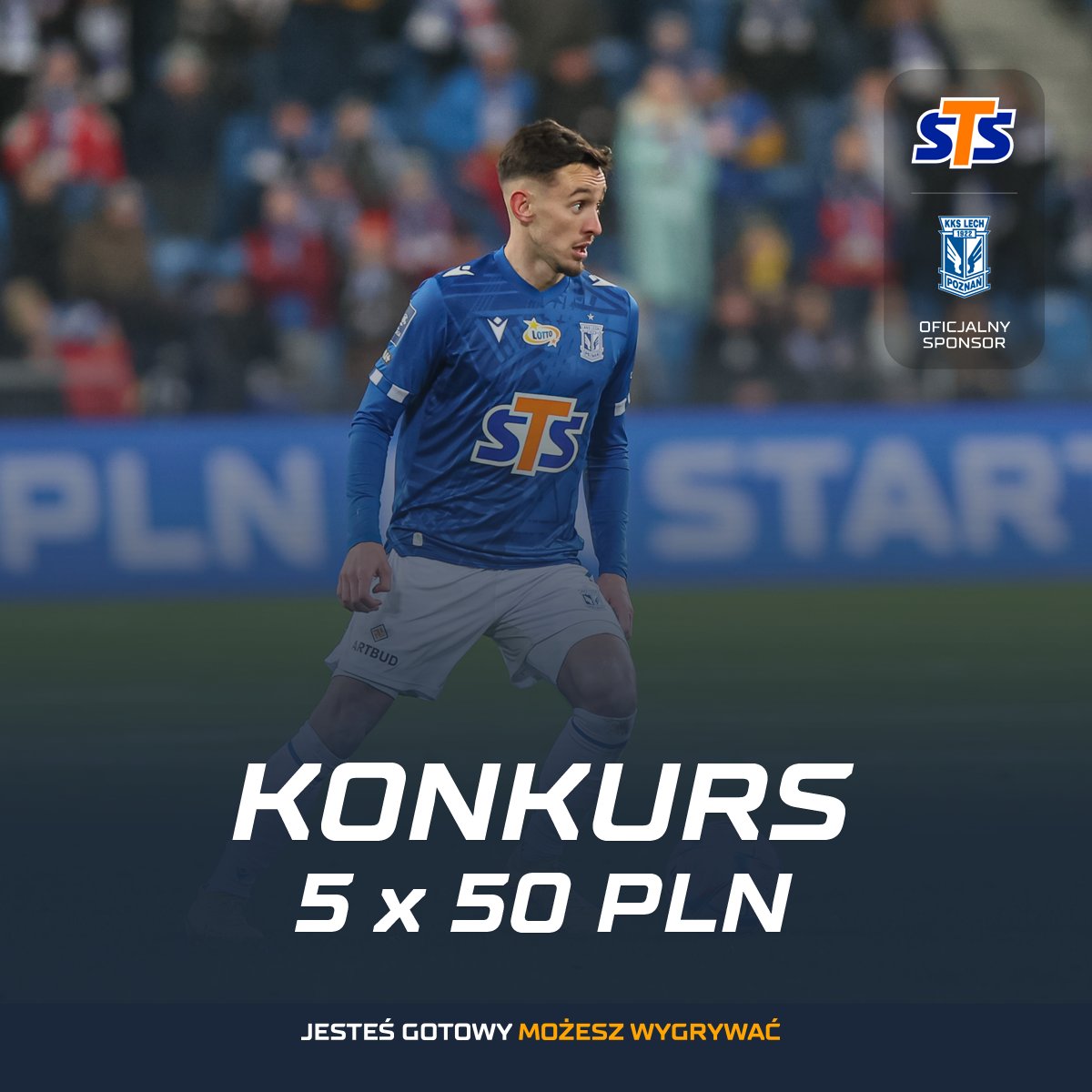 stspolska's tweet photo. Mecz @LechPoznan w europejskich pucharach = KONKURS! 

1⃣ Podaj dalej ten wpis   
2⃣ Wytypuj sumę celnych strzałów w meczu Fiorentina - Lech (OPTA) 
3⃣ Dodaj #JesteśGotowy 

⏰Gramy do 18:45.   

📄Regulamin: https://t.co/zDkXmekSEF https://t.co/gZzhPgNXln