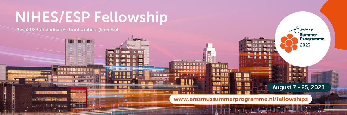 We have a few fellowships available for aspiring international scientists, during  #esp2023
Check to see if you are eligible: bit.ly/3AhiGmk

Application deadline: 03-04-2023

#esp2023 <a href="/ErasmusMC/">Erasmus MC</a> #graduateschool #epidemiology #researcheducation #medicalresearch