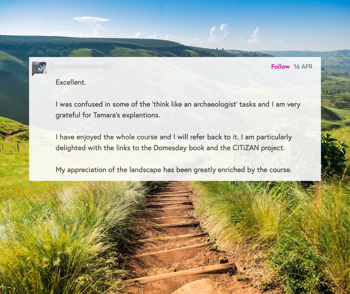 MoocsUnipd's tweet image. What do our learners have to say about our newest @FutureLearn course "Historic Landscape Archaeology: Approaches, Methods, and Beneficiaries"?
Sign up now: unipd.link/HistoricLandsc…
#FLHistoricLandscapeArchaeology #unipd #MOOCs #elearning