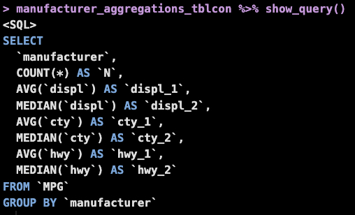 mdancho84's tweet image. Did you know you can write #SQL from #R?

You can: buff.ly/3n55wFU 

#rstats #datascience #sql
