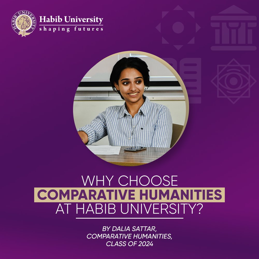 HabibUniversity's tweet photo. Read Dalia Sattar’s blog to find out what makes Habib University’s Comparative Humanities program one of the most unique Humanities programs in the world.
https://t.co/Mani12J2B2
#HabibUniversity #ShapingFutures #ComparativeHumanities https://t.co/8MK0SMz4AL
