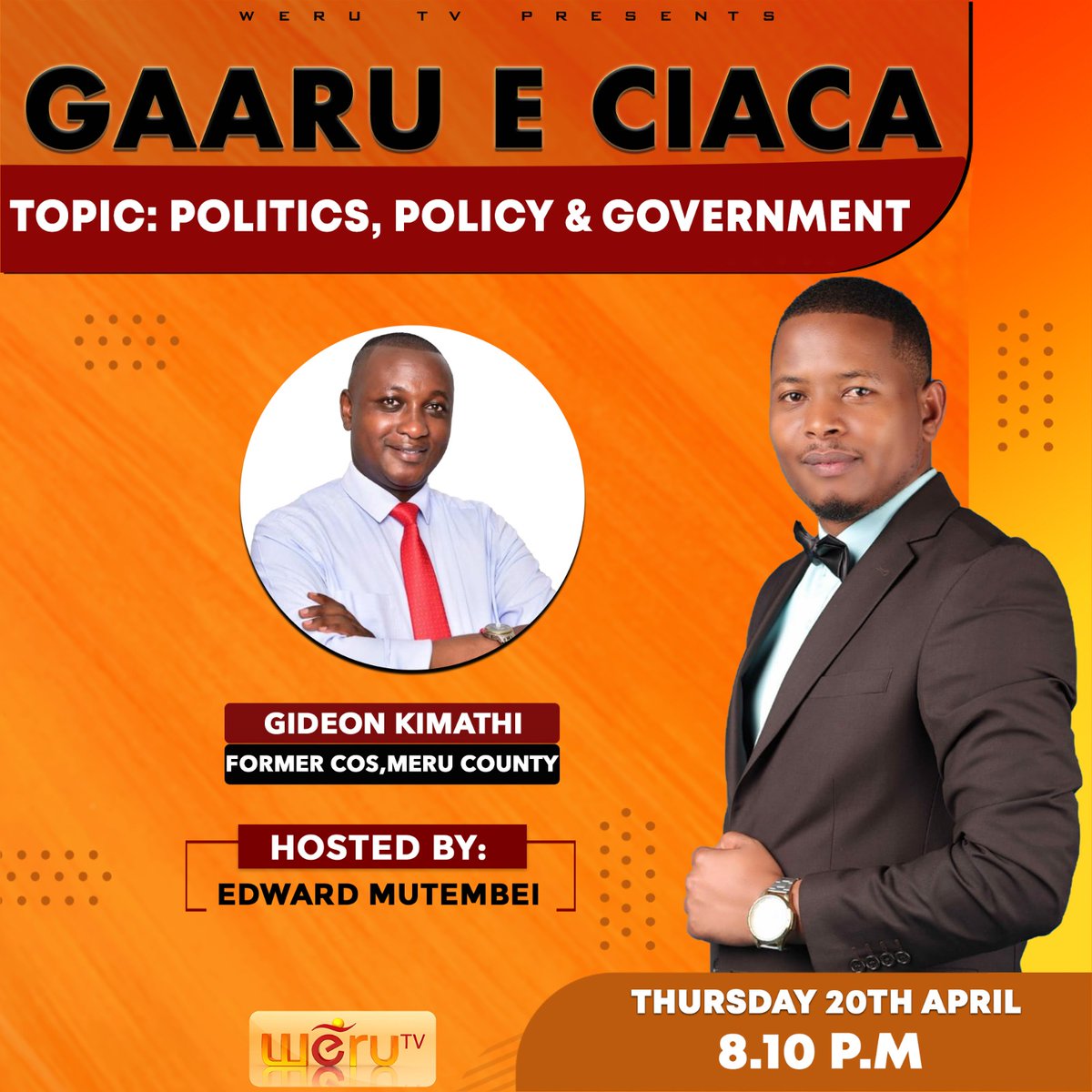 Tonight on Weru TV
#GaarueCiaca