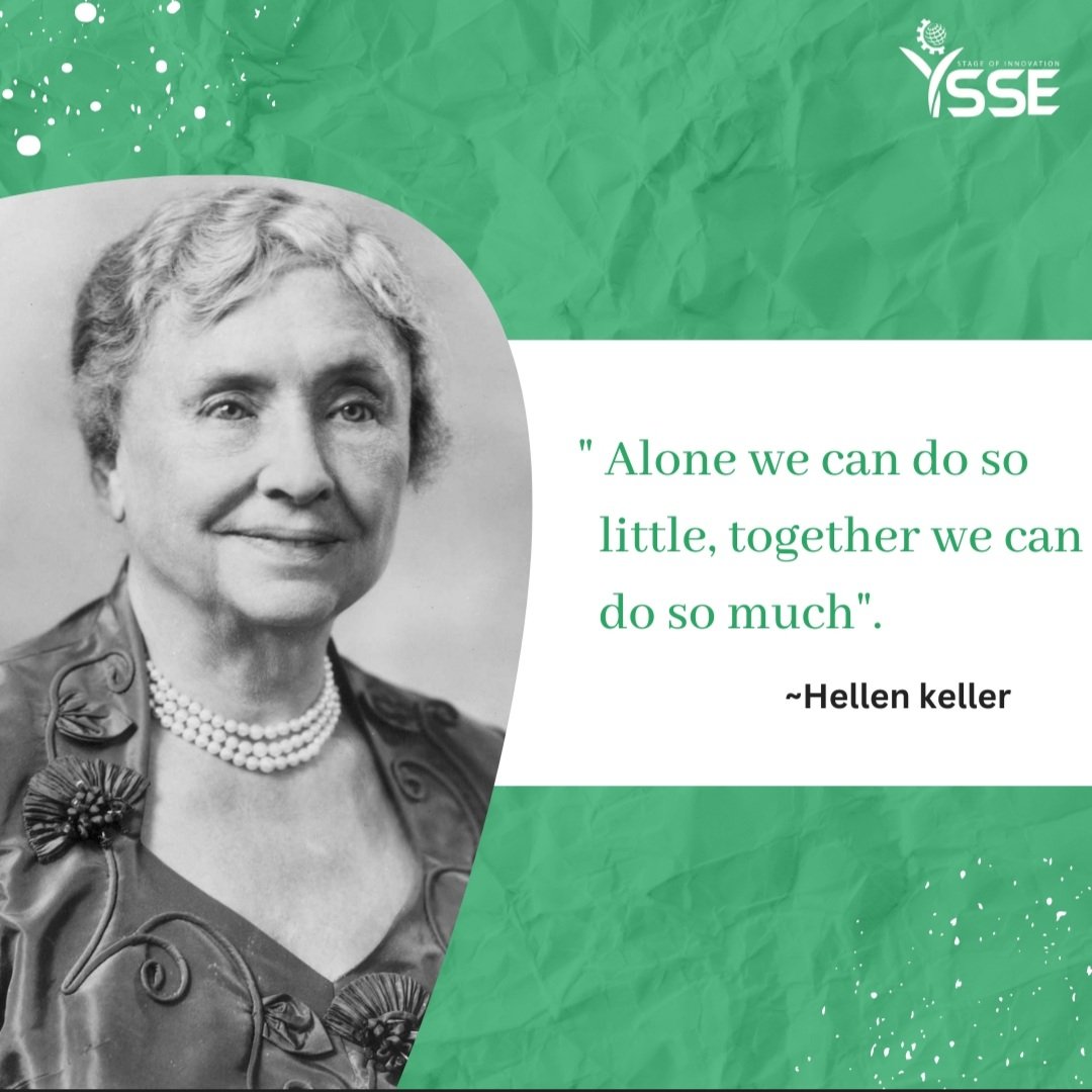 YSSEGLOBAL's tweet photo. A proverb goes,
"We stand or fall together".
Success is not achieved alone,it requires the efforts and contribution of a team.
So, let's work together towards common goals and achieve greatness.
#ysse #team_work #common_goals #achieve_greatness #hellen_keller https://t.co/9OjZqjRjej