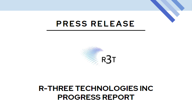 prism_mediawire's tweet photo. $RRRT @R_ThreeTechInc R-THREE TECHNOLOGIES INC PROGRESS REPORT Press Release: https://t.co/1xmHzBum1r PR Multimedia: https://t.co/LsoS7SPHei #OTC #OTCMarkets #StockMarket #McapMediaWire #PressRelease #RRRT #Technology