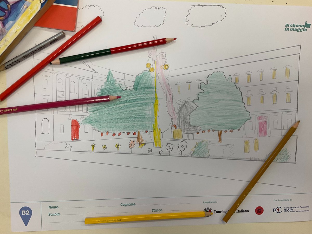 Alberi, fiori, cespugli e colori luminosi nella Piazza della Scala del futuro, e la natura diventa protagonista per gli alunni dei laboratori di #archivioinviaggio.
#touringclubitaliano #FondazioneComunitaMilano #Bando57