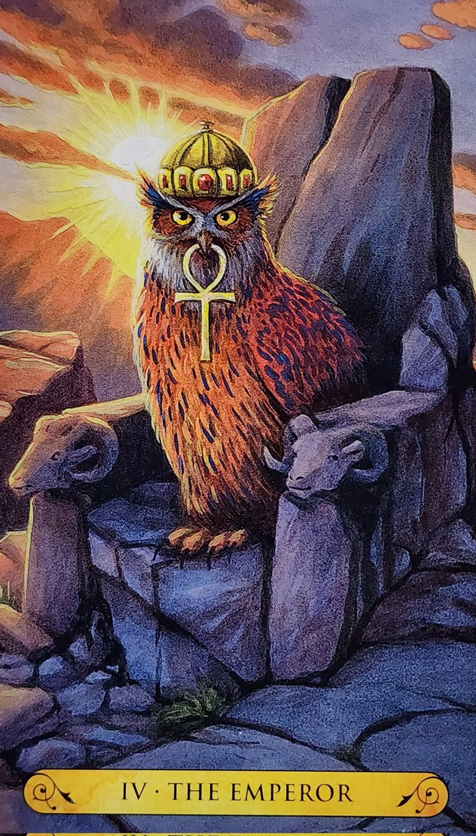 cardsandrocks's tweet photo. Fire signs: Aries ♈️ Leo ♌️ Sagittarius ♐️ 
Card of the day: The Emperor 🤴 There might be personal things you need to put on hold. Decide what your highest priority is &amp; create an action plan to get it accomplished. You got this &amp; will have what you want. 
#tarotoftheowls 🦉 https://t.co/3IAjjn8YNS