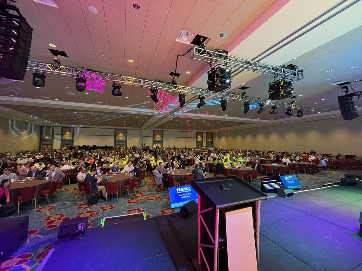About to talk with the top 2K freight brokers and logistics professionals in the country at the TIA (Transportation Intermediaries Association) 2023 Capital Ideas Conference. #TIA2023Con