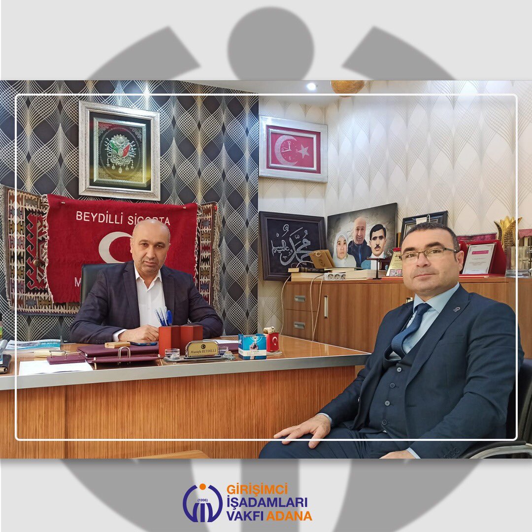 AdanaGiv's tweet photo. GİV Adana Şubesi olarak iş dünyası ve sektörel ziyaretlerimize devam ediyoruz.

Adana'da yıllardır sigortacılık hizmetleri veren  BEYDİLLİ Sigorta Yönetim Kurulu Başkanı Mustafa BEYDİLLİ'YE konuk olduk.

Adana için çalışan ve üreten işletmeleri desteklemeye devam edeceğiz. https://t.co/MdrN1OyYW6