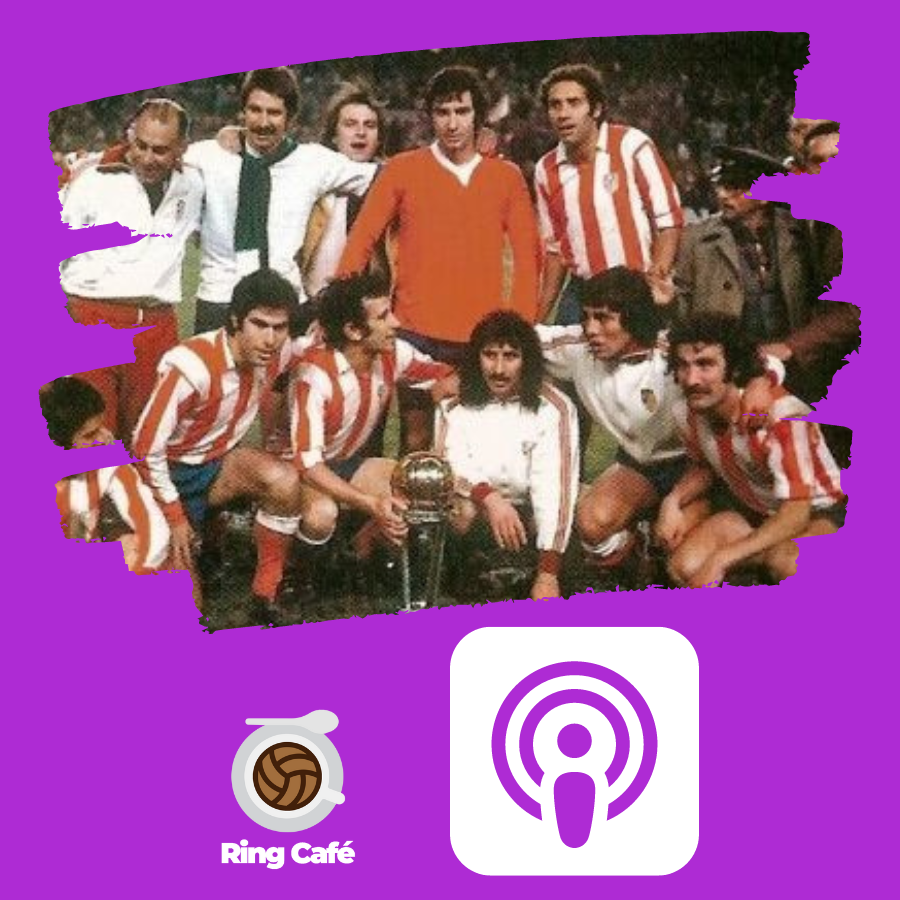 RingCafePodcast's tweet photo. Ring Café 4x05 ☕️⚽️
Atlético Intercontinental 🔴⚪️

En la mesa de siempre y en @ApplePodcasts...

🟣 https://t.co/3eQTgSbBqe https://t.co/8dstkvN9YF