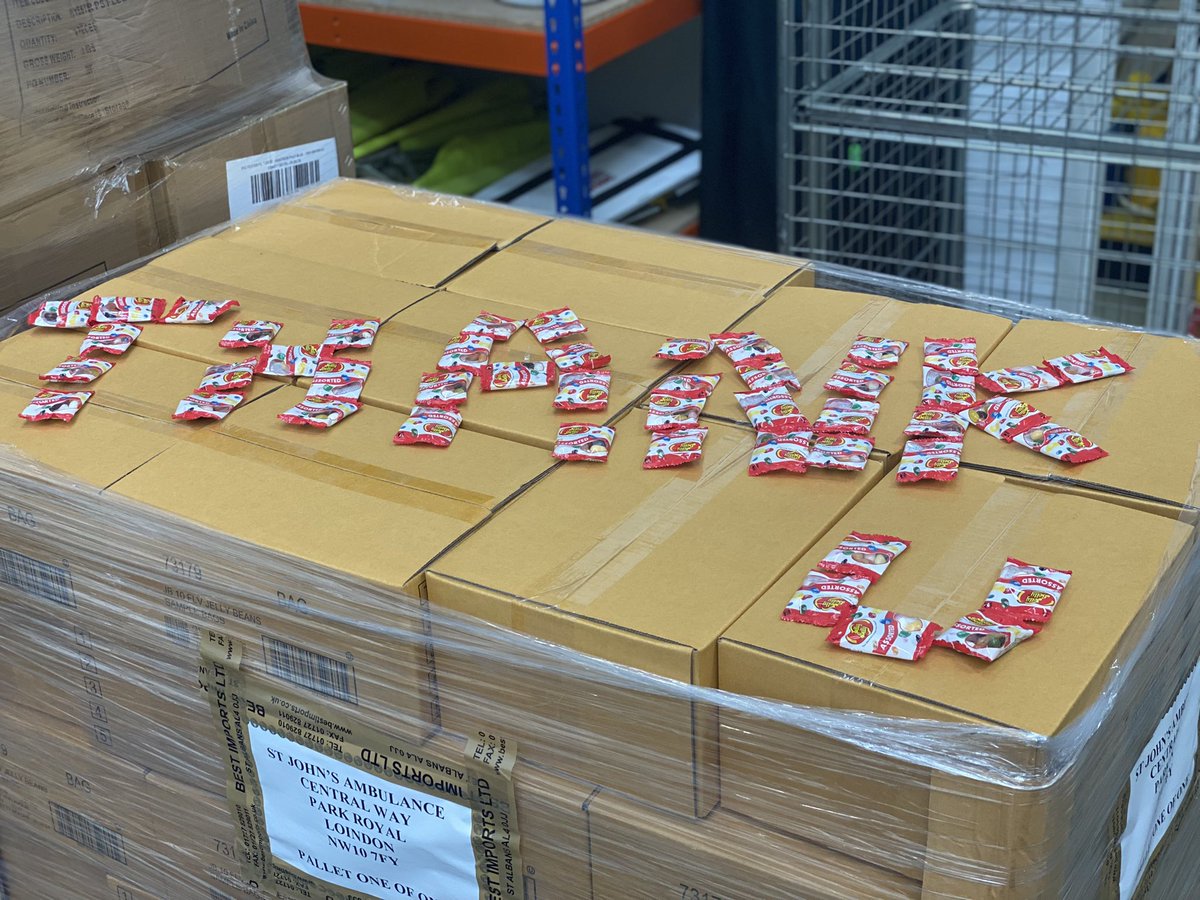 SJA London Logistics Team (@sjalogistics) on Twitter photo Thanks to <a href="/jellybellyco/">JellyBellyCandyCo</a> UK for their donation of sweets to support runners and staff at this years #LondonMarathon when they need that little sugar boost.
#donated #ThankYou Thanks to <a href="/jellybellyco/">JellyBellyCandyCo</a> UK for their donation of sweets to support runners and staff at this years #LondonMarathon when they need that little sugar boost.
#donated #ThankYou
