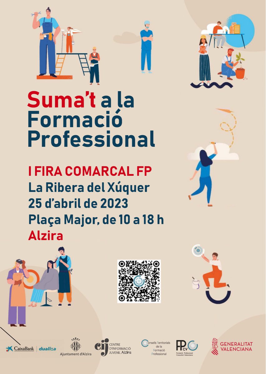 sermonfu's tweet photo. Suma't  a la FP.
I Fira comarcal d'FP.
25 d'abril de 10h a 18h
@fpalzira @GVAeducacio https://t.co/EEGz95M3iY