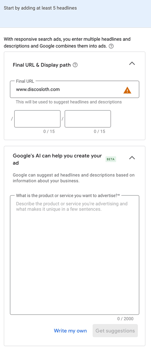 rustybrick's tweet photo. ICYMI: Generative AI is coming to Google Ads Performance Max https://t.co/5Cq726Eltj https://t.co/MIO58umJ3d