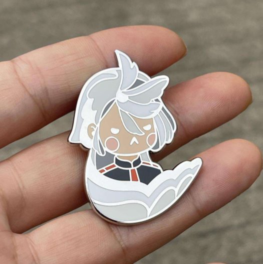 Preview of our next pins! We got pictures back from our manufacturer 😍 ETA is 3-4 weeks because yes...ketchup version is also happening.

🍅🍅🍅
#witchfrommercury #Gwitch #gundam #gundamwitchfrommercury