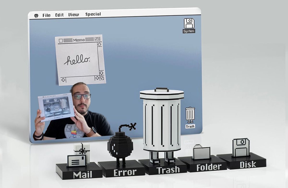Trashbot 2.0 Stationery Set Review: Όταν η κλασσική διεπαφή του Mac έρχεται στο γραφείο σας <a href="/Classicbot_toy/">Philip lee</a>  - bit.ly/41NVTdP