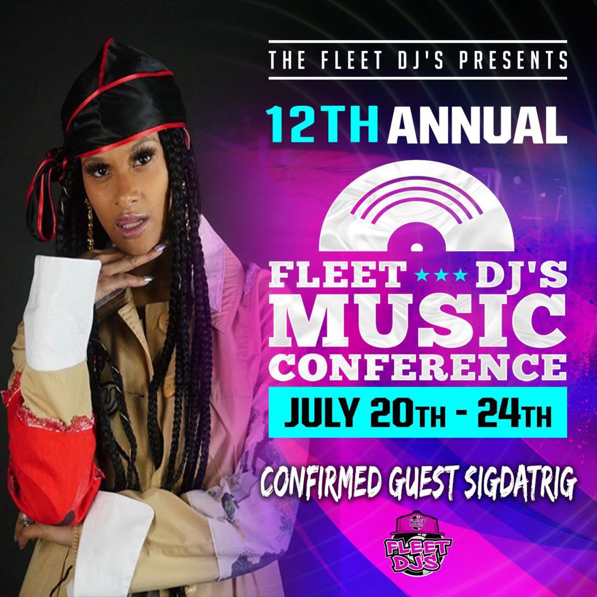 Confirmed for  @fleetdjmusicconference in Raleigh N.C July 20th to 24th  @sigdatrig Make sure u come out network . Number one networking  event ... #FleetDJs🔥🔥🔥#welive #BreakingRecords #FleetEvents #fdjmusicconference  #fleetnation #FDJMC2023 #welit