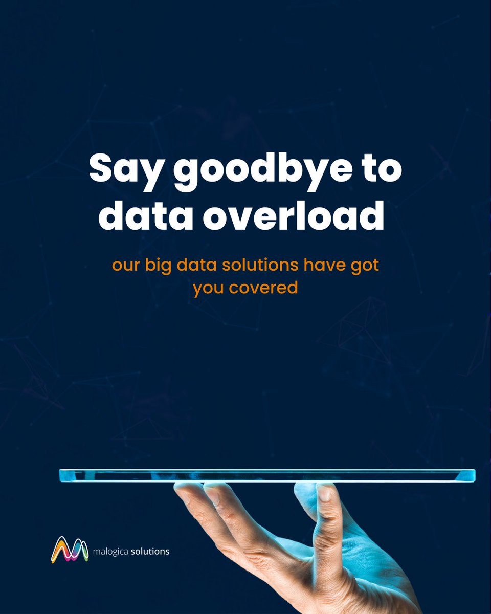 MalogicaMain's tweet image. Unsure of how to manage your data? Our big data solutions can help you define strategic goals and measures for your data management.
#BigDataSolutions #DataManagement #StrategicGoals #Measures #SoftwareSolutions