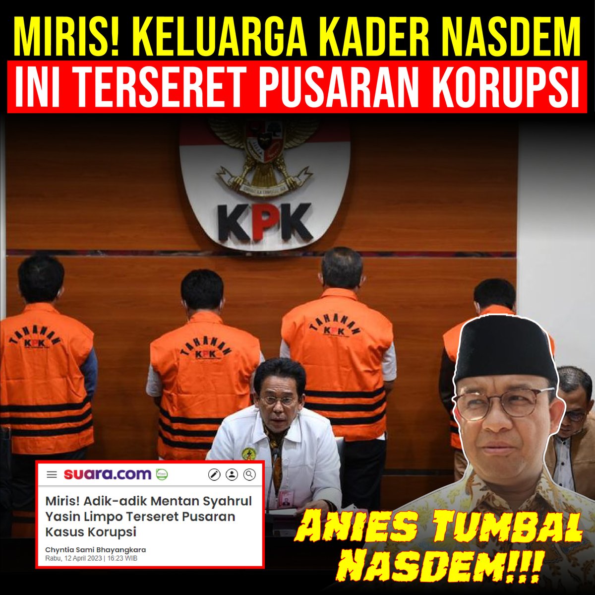 Miris! Keluarga Kader Nasdem ini Terseret Pusaran Korupsi
Hilal
Resign
Phobia
Coco
Hari Sabtu