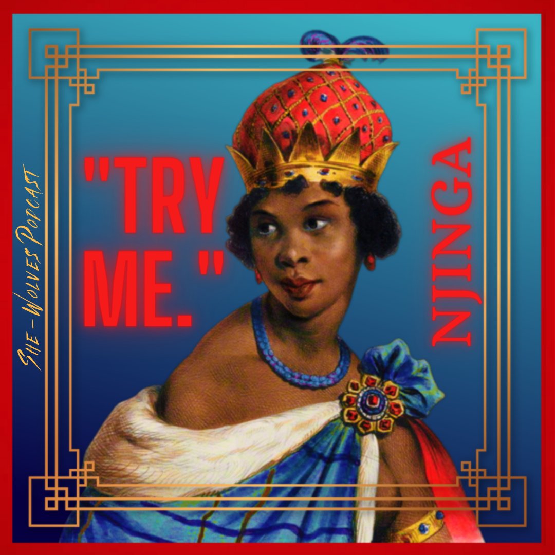 Gays, ghouls, and gals! NJINGA IS HERE! Njinga of Ndongo &amp; Matamba was a warrior queen celebrated for her patience, strategy, &amp; resilience in fighting off the Portuguese during the Slave Trade. Elle &amp; Court discuss Njinga's rise to power in Pt 1.

Avail anywhere, link in the bio!