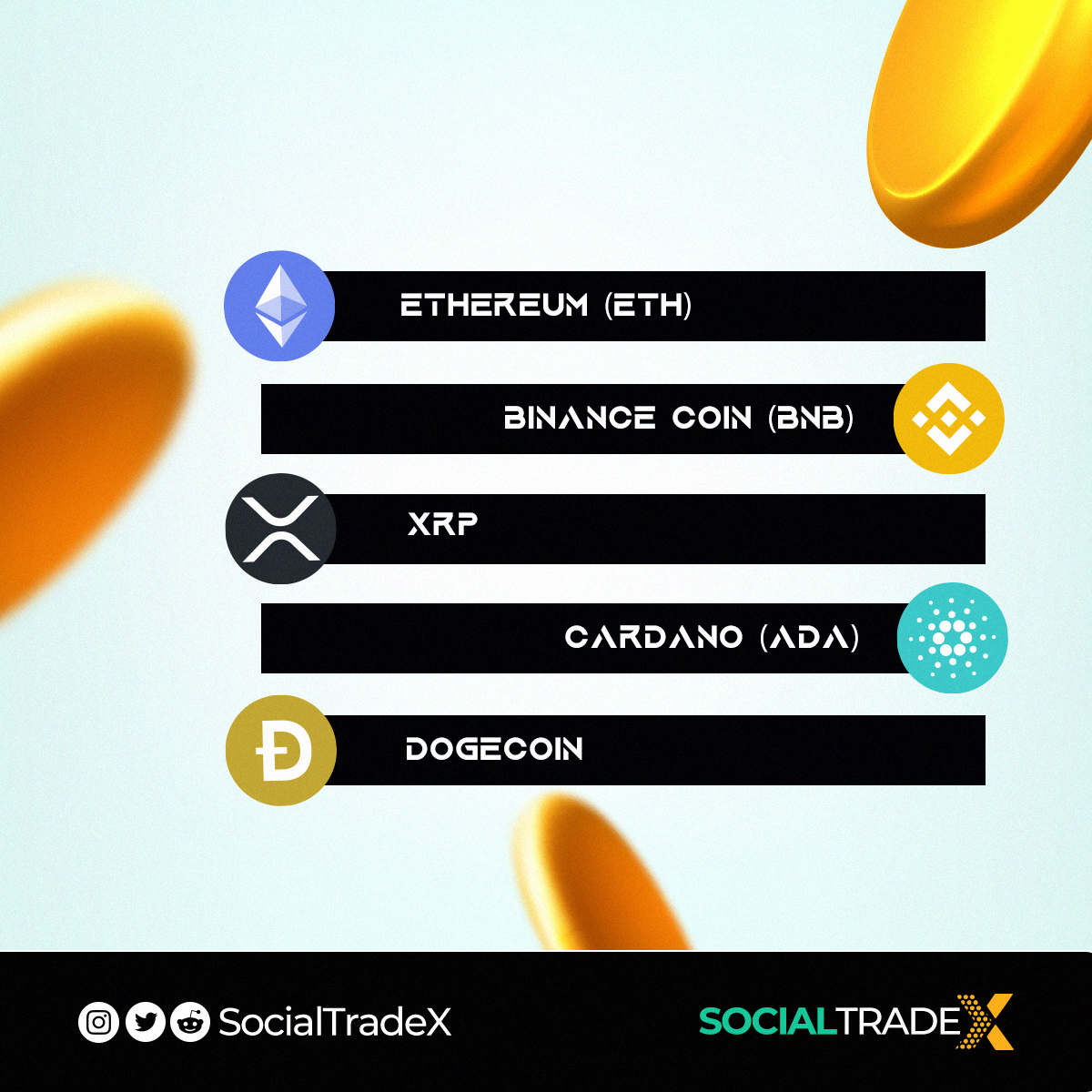 Altcoin refers to any crypto that's not Bitcoin. We will be talking about the top 5 Altcoins in 2023🚀.
Check the graphics below⏬

#copytrading #DogeDay420 #cryptomarket #100x
